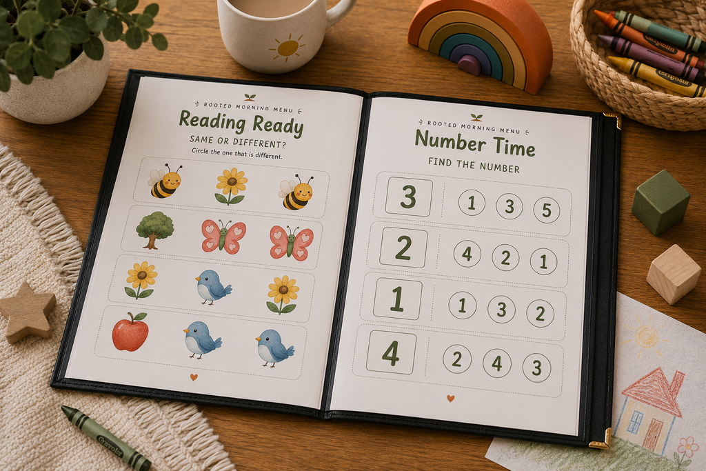 Rooted Morning Menu - Toddler Edition